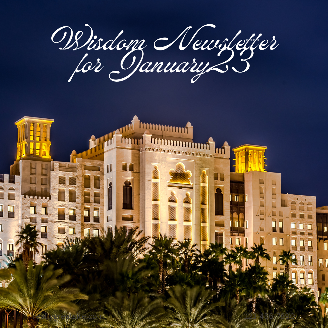 Wisdom Newsletter for January23